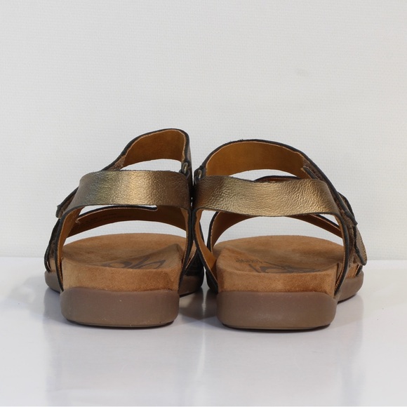 OTBT Women's Metallic Gold Theodora Sandals NIB - Picture 6 of 10